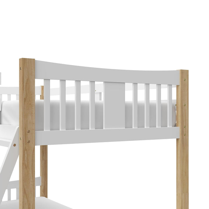 TwinOverTwin Bunk Bed White Finish Greenguard GoldCertified
