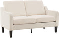 Beige Mid-Century Modern Loveseat (53")