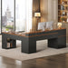65"X59" L Shaped Desk with Lockable Drawers Storage for Home Office