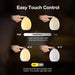Night Light for Kids, Baby Egg Light with 7 Colors Changing Mode & Stepless Dimming, Nursery Night Lamp BPA Free,Rechargeable Egg Night Light for Breastfeeding 1H Timer & Touch Control, Wood