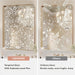 Gold Bathroom Mirrors for over Sink 24"X36" 2 Pack