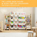 Extra Large Toy Storage Organizer, Dual Bookshelves, 12 Bins