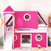 Pink CastleStyled Loft Bed With Slide PlayhouseTower