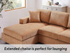 Oversized U-Shaped Sectional Sofa with Chaise