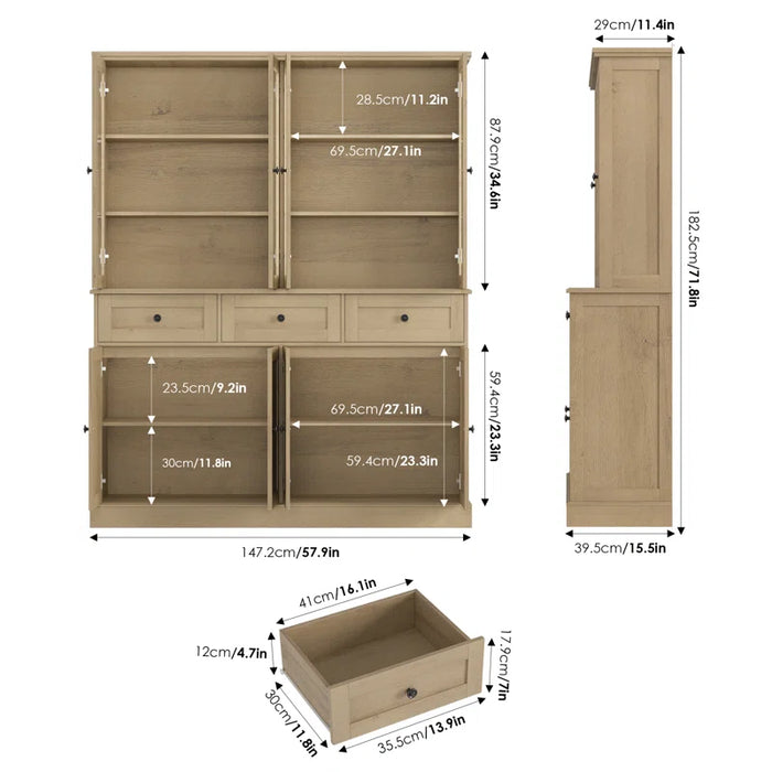 Ayni 3 Drawers Pantry