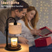 Candle Warmer Lamp with Timer, Dimmable Candle Wax Warmer Candle Lamp Warmer with 2 Bulbs, House Warming Gifts Christmas Gifts for Women Bedroom Home Decor (Linen-Upgraded)