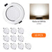 10Pcs/Lot LED Downlight 5W 9W 12W 15W Recessed Ceiling Lamp round LED Panel down Lights Spotlight for Living Room Lighting