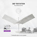 Cantilever Patio Umbrella 10' X 10' White Aluminum Frame, White