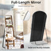 Arched Full Length Mirror 71"X26" Leaning Hanging Decor Silver