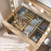 36InchesWide Fluted Vanity Desk With Premium Mirror