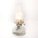 Clear Glass Oil Lamp, with #2 Burner and 7/8 Inch Wick for Accent Lighting or Centerpiece Table Decor