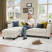 Beige Sectional Sofa for Small Spaces Comfortable and Versatile - ShipItFurniture