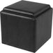 Home Decor Storage Ottoman with Tray Top|Upholstered Modern Square Storage Ottoman with Storage for Living Room & Bedroom, Black Faux Leather