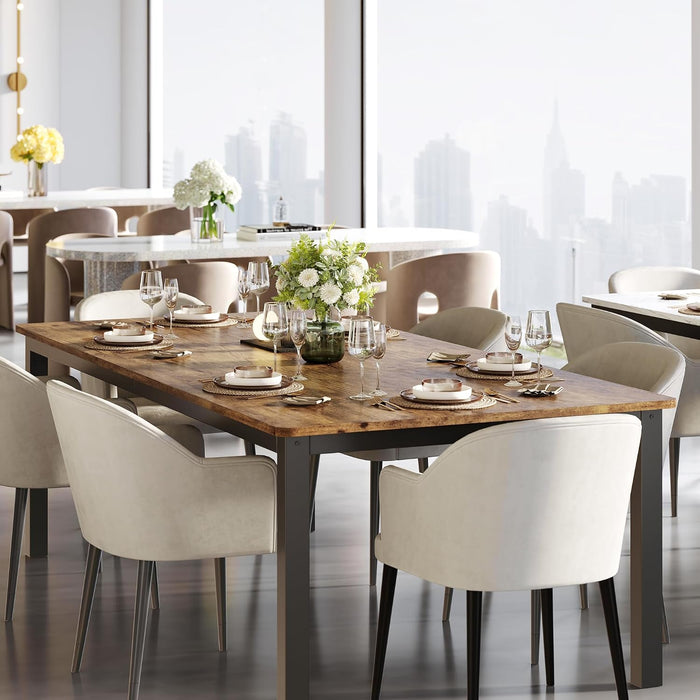 71In Industrial Dining Table for 6 People