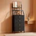 Black Dresser With Adjustable Mirror For Smallspace