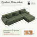 Emerald 108 Inches Overstuffed Boneless Tufted Sofa
