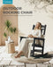 Oversized Outdoor Rocking Chair, 380Lbs Heavy-Duty Large Patio Rocker, Weather Resistant & Anti-Fade Porch Chair, High Back Cozy Rocking Chair for Outside, Fire Pit, Deck, Garden, Black