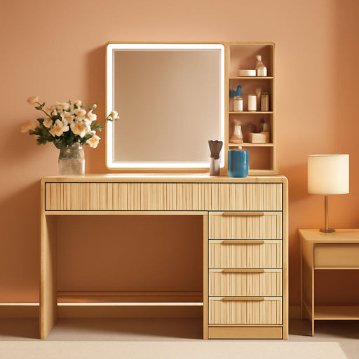 47 Inch Vanity Desk With Multifunctional Illumination
