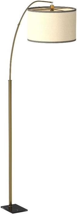 Logan Arc Floor Lamp, Bright Standing Lamp for Living Rooms, Offices & Bedrooms, Modern Living Room Décor, Tall Hanging Floor Lamp for Reading and More – Gold/Brass