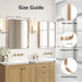 Gold Bathroom Mirror 24"X36", Rectangle Mirror for Bathroom Sink