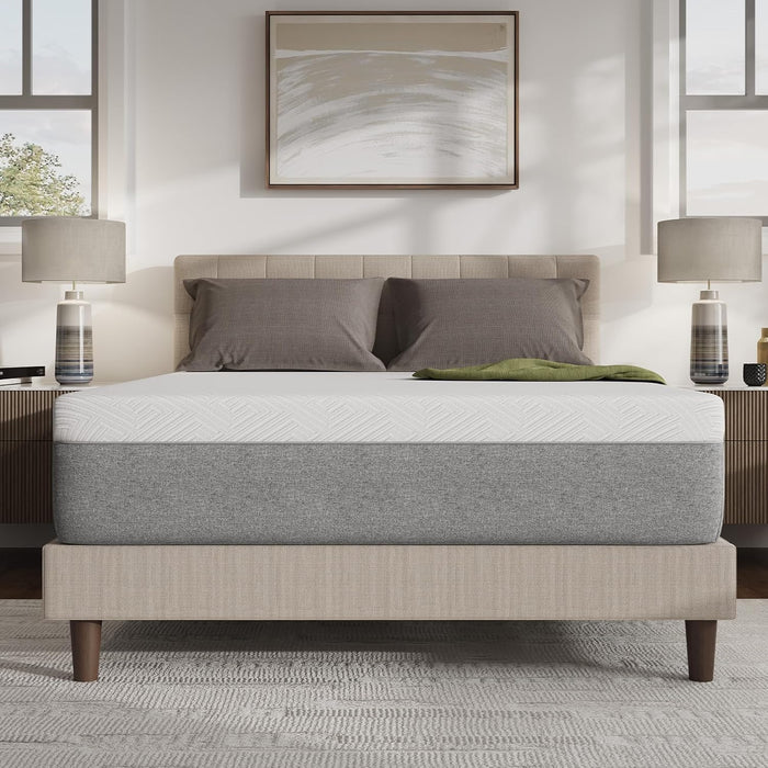 14 Inch Mattress Queen, Gel Memory Foam Queen Mattress in a Box with Comfort Foam for Contour Support & Motion Isolation & Edge Support, Certipur-Us Certified