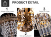 French Empire Crystal Chandelier 11 Lights 24By42Inches