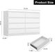 White Solidwood Eight Drawer Dresser Deepstorage Organizer