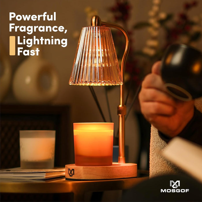 Candle Warmer Lamp with Timer and Dimmable, Candle Lamp Warmer for Mom Birthday Gifts, Elegant Design Electric Candle Warmers for Aromatherapy, Portable Wax Warmer Lamp