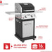 Deluxe 2-Burner Gas Grill with 401 SQ in Grate, 28000 Btus, Stainless Steel Control Panel & Foldable Side Table, Propane BBQ Grill for Outdoor Cooking, Patios, Backyards and More - 720-0864RA