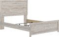 Signature Design by Ashley Jonnifer Queen Panel Bed Frame, Light Gray Bedroom Furniture with Panel Headboard, Engineered Wood and Decorative Laminate, Relaxed Casual Style