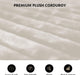 Beige 96 Inch Modular Sectional Sofa PlushCorduroy