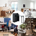 Fold Out Desk,Folding Desk with Storage,Lockable Drawers & Shelves, Built-In Power Outlet,Hidden Desk for Study and Home Office