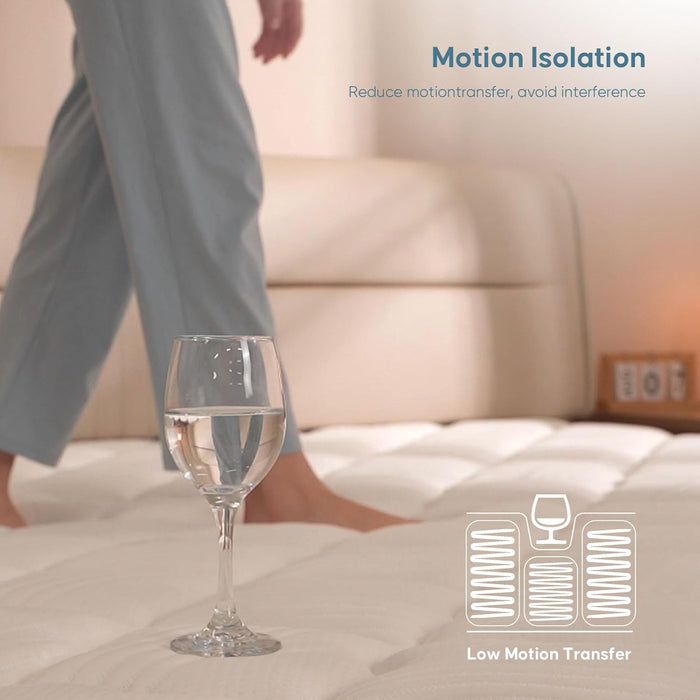 Mattress Queen Size, Colchones Queen 12 Inch in a Box, Individually Pocket Springs, Medium Firm, Pressure Relief, Breathable Comfor Tand Durable, Certipur-Us Certified