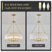 Gold Drum Chandelier 24.4 Inch CrystalLuxPremiumEdition