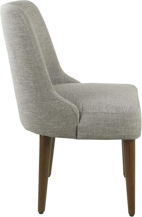 Home Decor | Upholstered Gayle Slide Dining Chair | Dining Chair Single | Decorative Home Furniture, Woven Gray