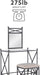 - 57752MTL-01-KD-U Mission Hills Vanity Set, 31" X 32" X 18", Metal