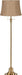 Dyna Traditional 58" Tall Standing Floor Lamp Skinny Pole Pull Chain Gold Antique Brass Finish Living Room Bedroom House Reading Office Home Decor Entryway Dining Natural Burlap Shade