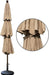 USA 10-Year-Non-Fading 9Ft 3-Tier Market Patio Umbrella, Commercial Grade Outdoor Table Umbrella with Crank Open, Windproof & UPF 50+ UV Protection, Heavy Duty Ventilation for Garden, Deck, Pool, Backyard, Beach & Bistro, Heather Beige