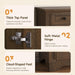 63" Sideboard Buffet Cabinet, Kitchen Buffet Storage Cabinet, Large Credenza with Drawers & Doors, Wood Coffee Bar Console Wine Bar for Living Room Hallway Brown