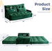Green Adjustable Floor Sofa Bed Multifunctional Lounge