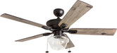 52 Inch Modern Farmhouse Integrated Led Ceiling Fan