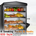 Large Vertical Electric Smoker Grill – 633 Sq in | 4-Rack BBQ Smoker with Built-In Meat Probe, Wood Chip Loader &Weather-Resistant Cover – Perfect for Steak, Fish, Ribs (Black)
