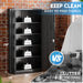 SeventyTwoInch Black Stainless Steel Locking Storage Cabinet