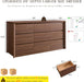 63 Inch 9 Drawer Dresser for Bedroom, 20" Depth for More Storage