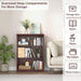 3-Shelf Bookcase, Wood Bookshelves for Living Room, Library, Office