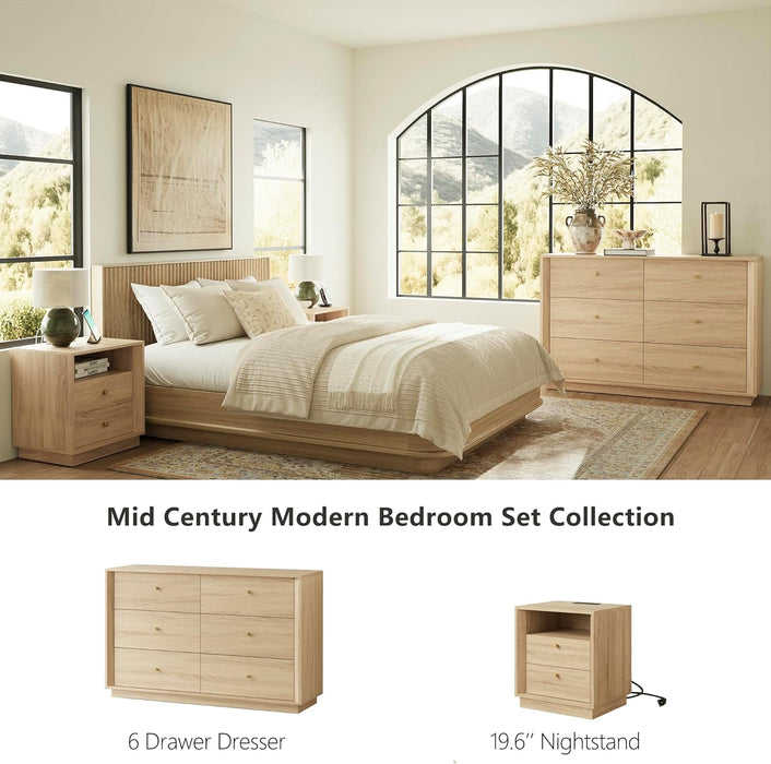 White Oak Architecturally Designed Dresser With Drawers