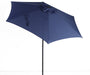 7.5Ft Navy round Outdoor Tilting Market Patio Umbrella with Push-Up Function