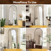 Full Length Mirror, 71"X28" Arched Floor Mirror, Mirror Full Length with Stand, Wall Mounted Mirrors for Living Room Bedroom,Black