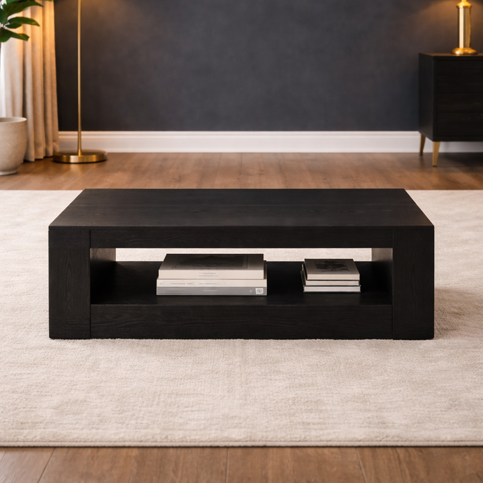 71" Black Velvet Futon Sofa Bed with 35" Storage Coffee Table 2-Piece Living Room Set