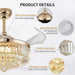 UltraQuiet 42 Inch Fandelier Ceiling Fan RemoteLED